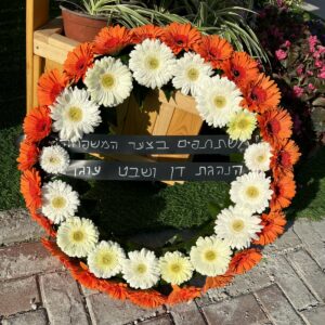 גלגל אבל לבן כתום 2 שורות